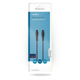 Cable de Audio Toslink Macho de  2,0 m color Negro en Caja