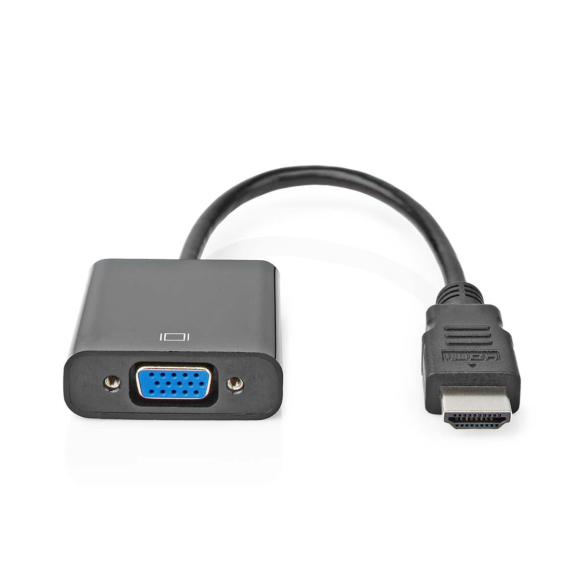 Cable Hdmi-VGA | Conector Hdmi - VGA Hembra + Salida de 3,5 mm 0,2 m Negro Adaptador