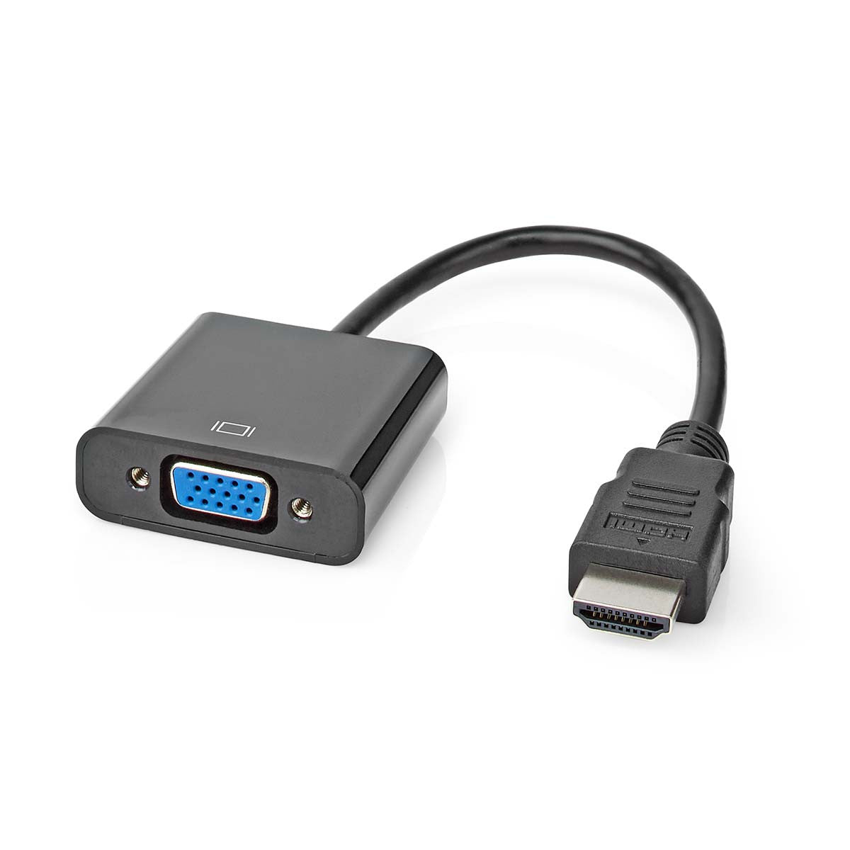 Cable Hdmi-VGA | Conector Hdmi - VGA Hembra + Salida de 3,5 mm 0,2 m Negro Adaptador