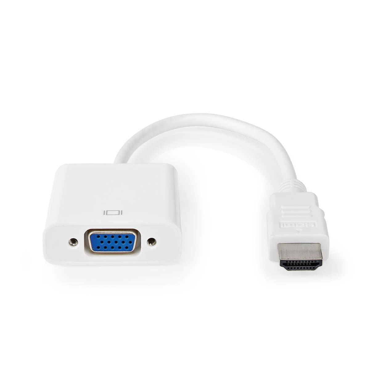 Cable Hdmi?-VGA | Conector Hdmi? - VGA Hembra + Salida de 3,5 mm 0,2 m Blanco Adaptador