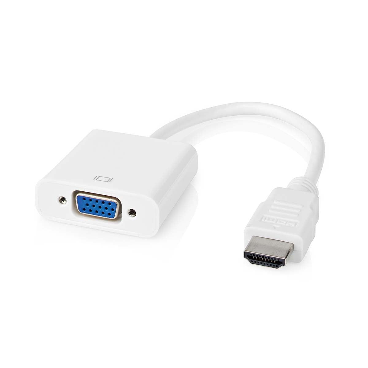 Cable Hdmi?-VGA | Conector Hdmi? - VGA Hembra + Salida de 3,5 mm 0,2 m Blanco Adaptador