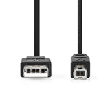 Cable USB 2.0 | A Macho - B 2,0 m Negro Cables