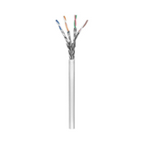 CAT 6 Network Cable, S/FTP (PiMF), gris copper-clad aluminium wire (CCA), AWG 26/7