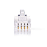 Conector de Red | Rj45 (8p8c) Macho - 10 Unidades Transparente Herramientas Para Redes