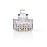 Conector de Red | Rj45 (8p8c) Macho - 10 Unidades Metal Herramientas Para Redes