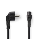 Cable de Alimentación | Schuko Macho en Ángulo - Iec-320-c5 2,0 m Negro Cables