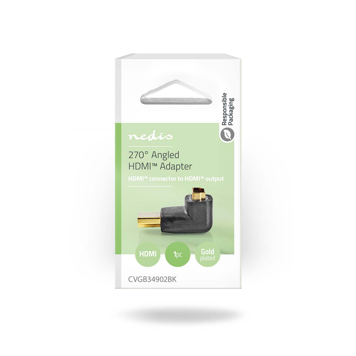 Adaptador Hdmi en Ángulo de 270 ° | Conector Hdmi - Hembra Negro