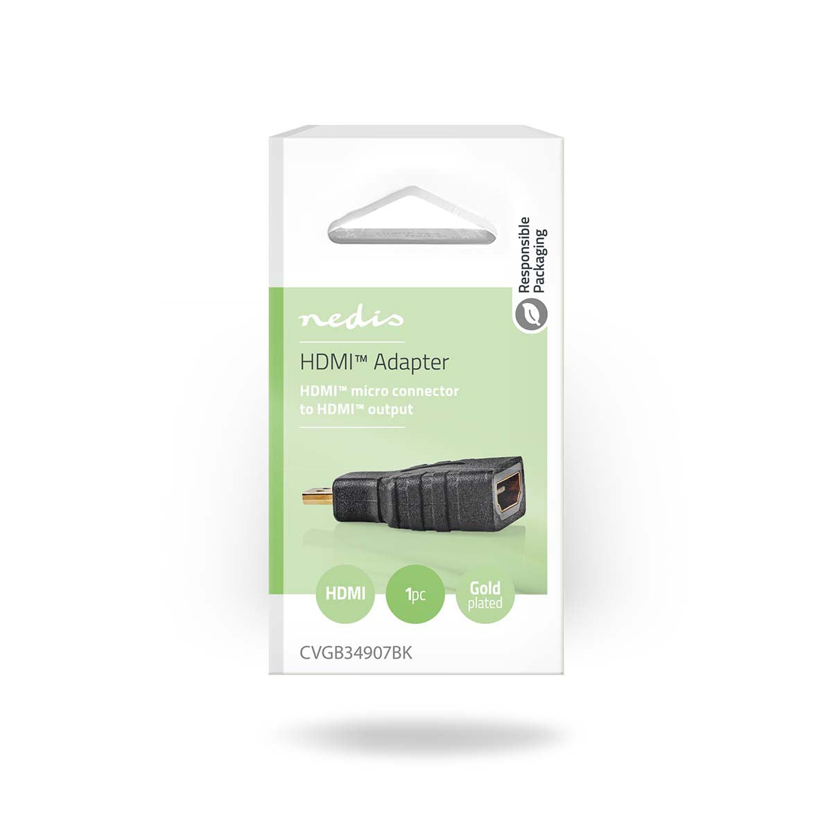 Adaptador Hdmi | Microconector Hdmi - Hembra Negro