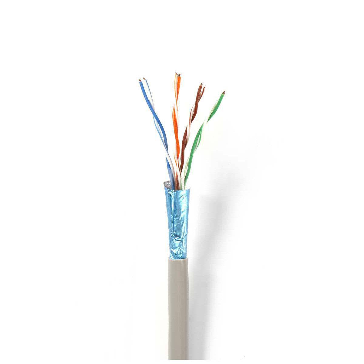 Cable de Red Cat5e F/utp | Trenzado - 100 m Gris