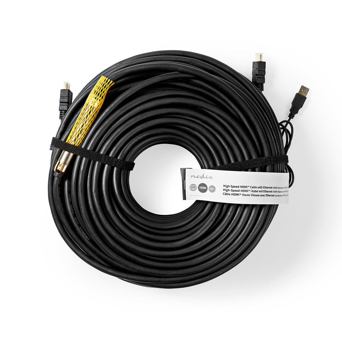 Cable Hdmi de Alta Velocidad con Ethernet | Conector - 50m Negro