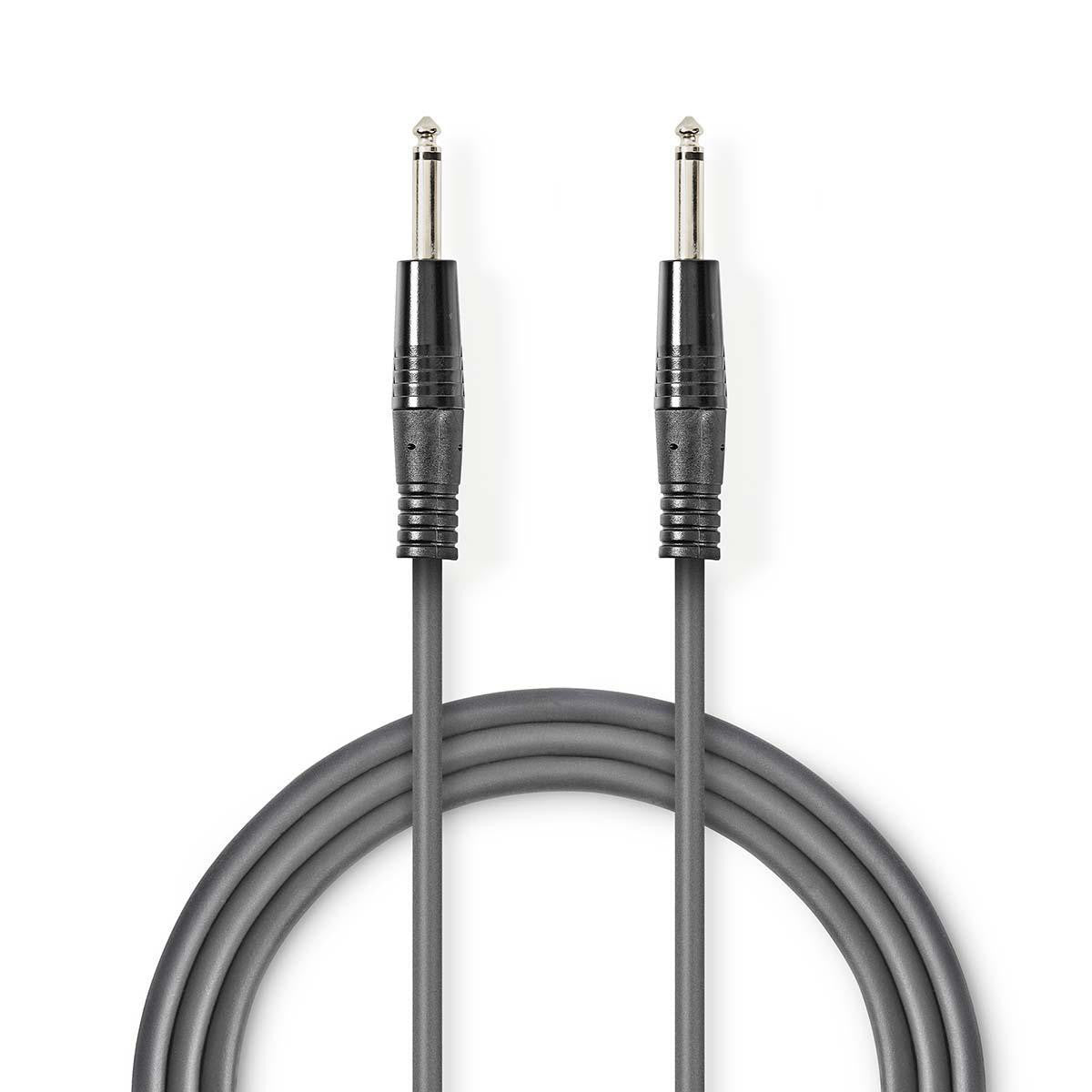 Cable de Audio Descompensado | 6,35 mm Macho - 1,5 m Gris Cables