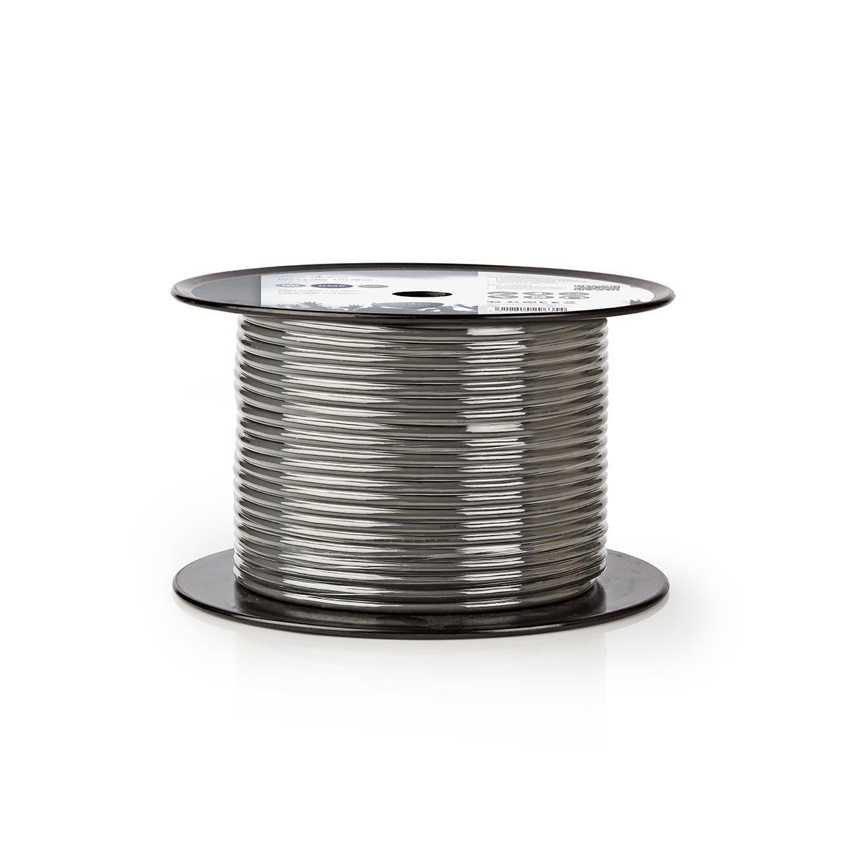 Cable DMX de 110 Ohmios | 2x 0,23 mm² 100 m En Bobina Gris