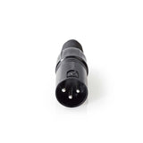 Conector XLR | de 3 Pines Macho Negro