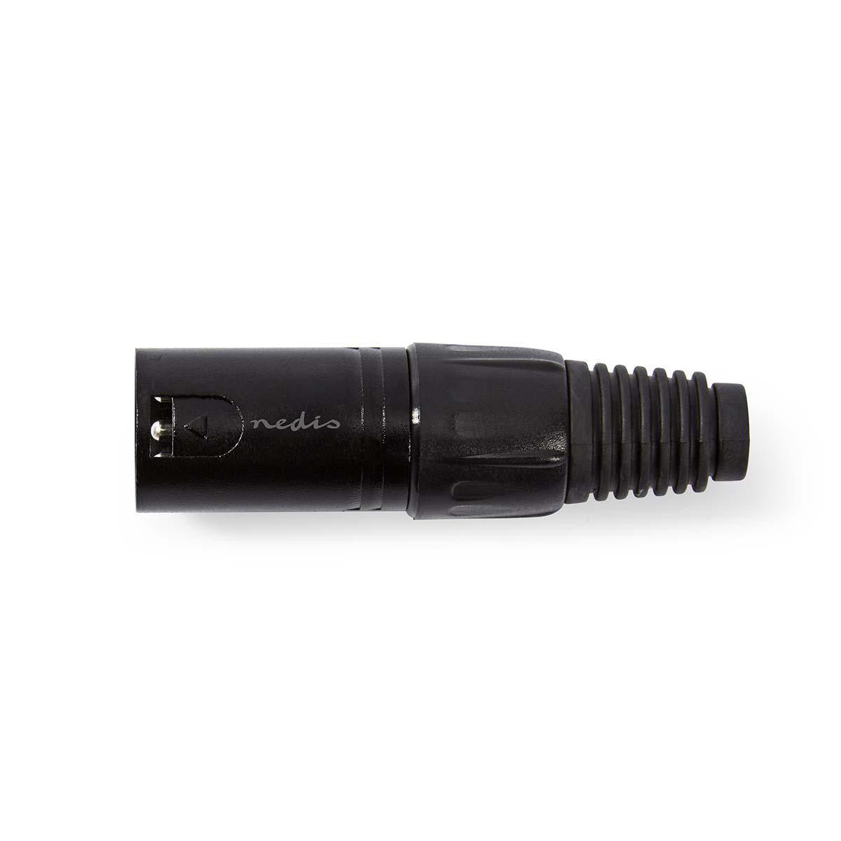 Conector XLR | de 3 Pines Macho Negro