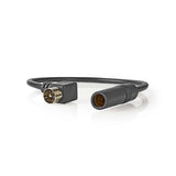 Cable de Antena Coche | Coaxial Macho - Hembra 0,25 m Negro