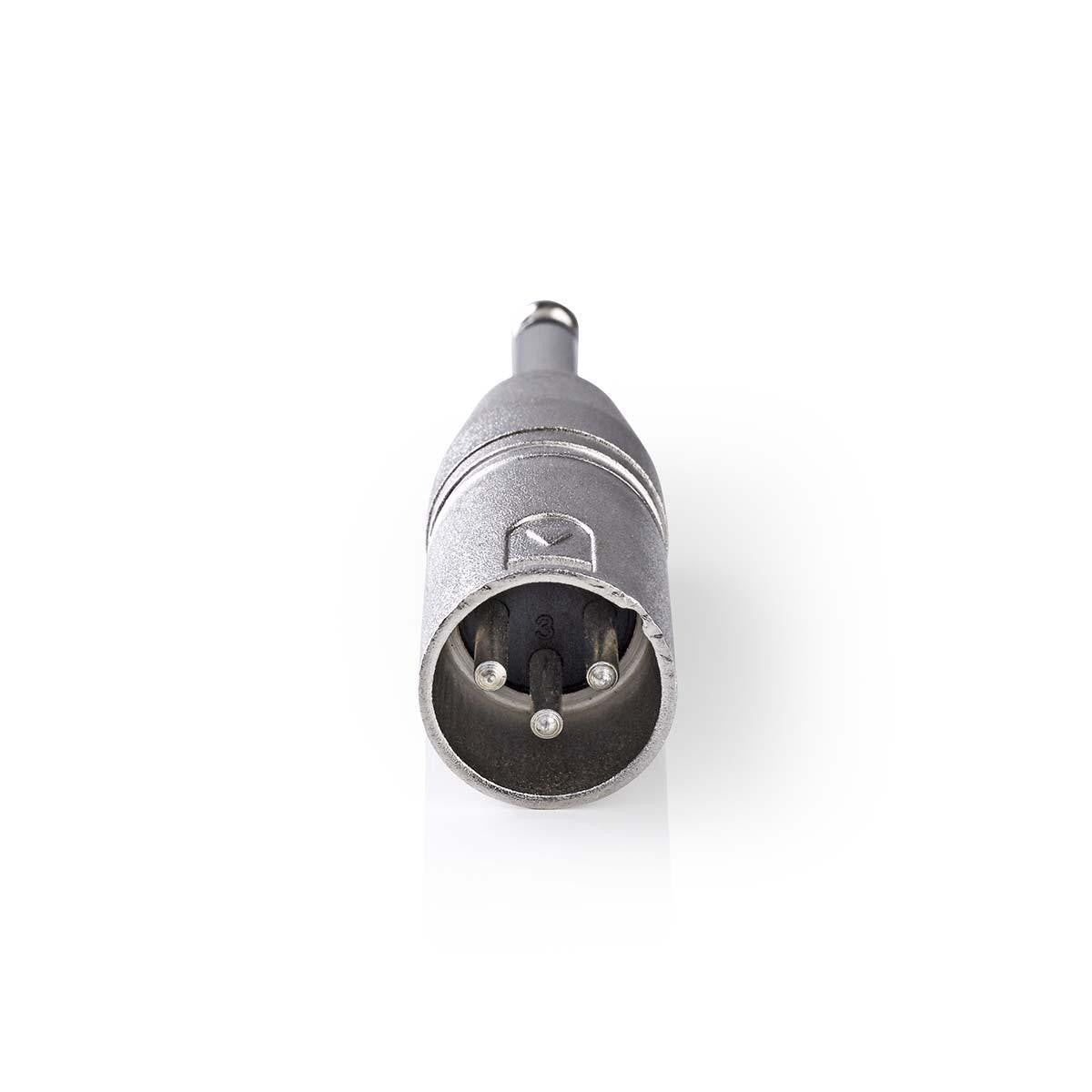 Adaptador XLR | de 3 Pines Macho - 6,35 mm 10 Unidades Metal