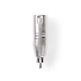 Adaptador XLR | de 3 Pines Macho - RCA 10 Unidades Metal