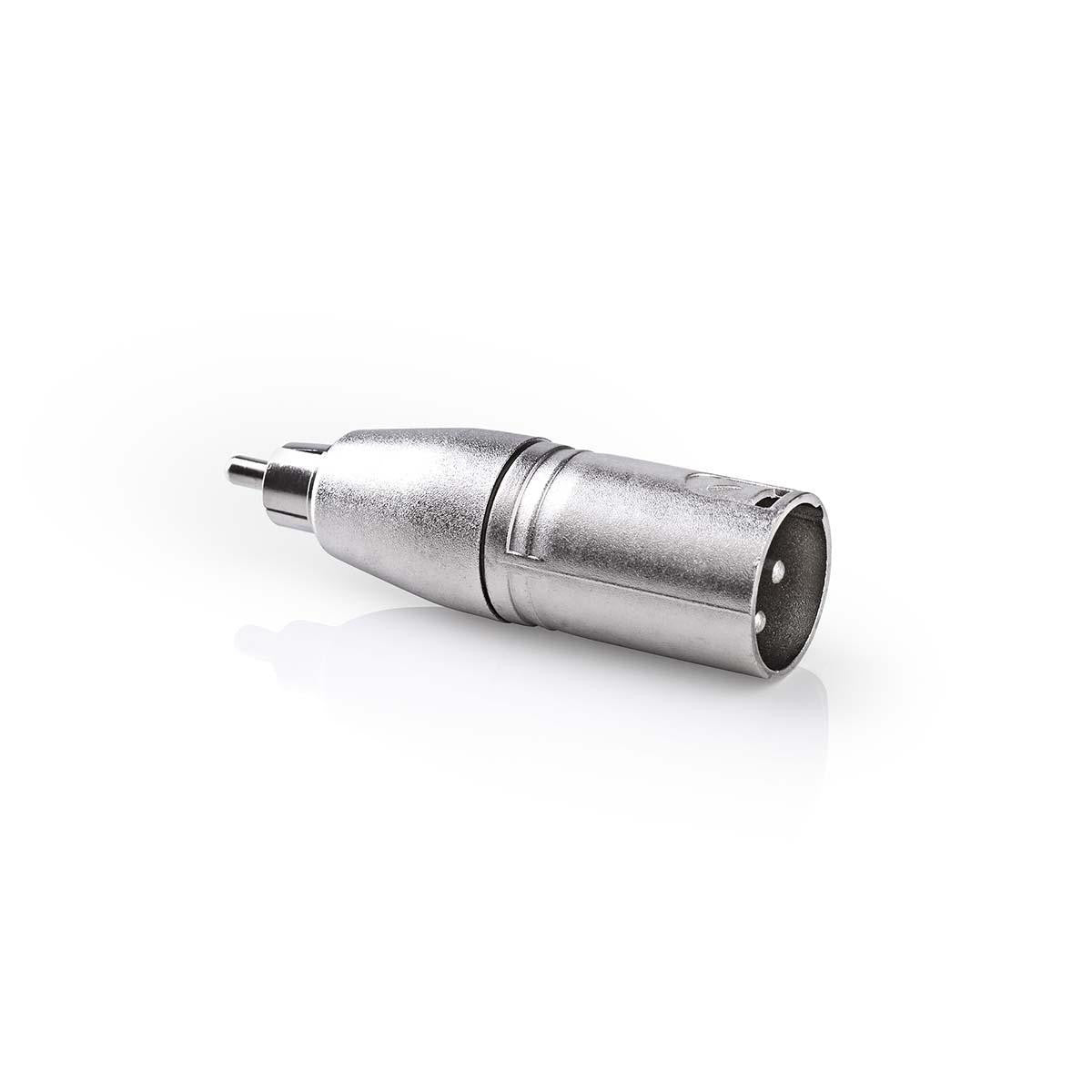 Adaptador XLR | de 3 Pines Macho - RCA 10 Unidades Metal