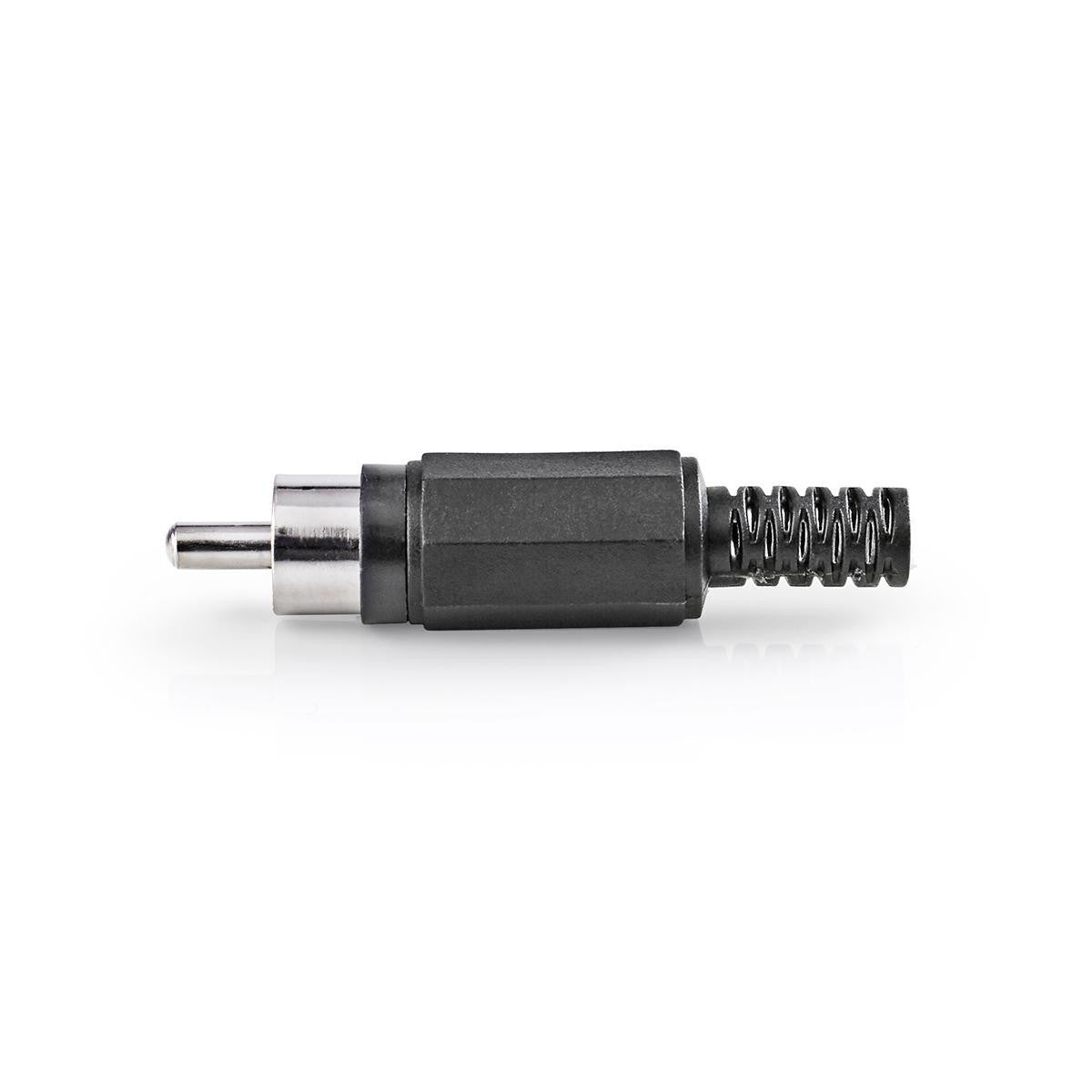 Conector RCA | Macho 25 Piezas Negro