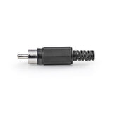 Conector RCA | Macho 25 Piezas Negro