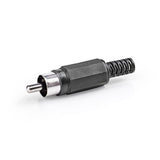 Conector RCA | Macho 25 Piezas Negro