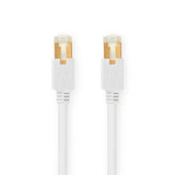 Cable de Red S/ftp Cat6 | Conector Rj45 (8p8c) Macho - 10 m Blanco