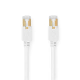 Cable Cat6 | Rj45 (8p8c) Macho S/ftp 2.00 m Redondo PVC Lszh Blanco Blíster