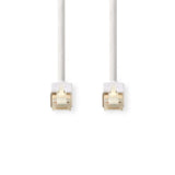 Cable Cat6 | Rj45 (8p8c) Macho F/utp 10.0 m Redondo PVC Lszh Blanco Caja de Ventana Cables