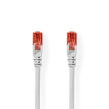 Cable Cat6 | Rj45 (8p8c) Macho UTP 15.0 m Redondo PVC Blanco Bolsa Polybag Cables