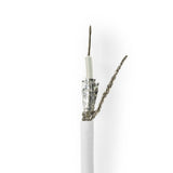 Cable Coaxial | Rg58cu 25,0 m Caja de Regalo Blanco