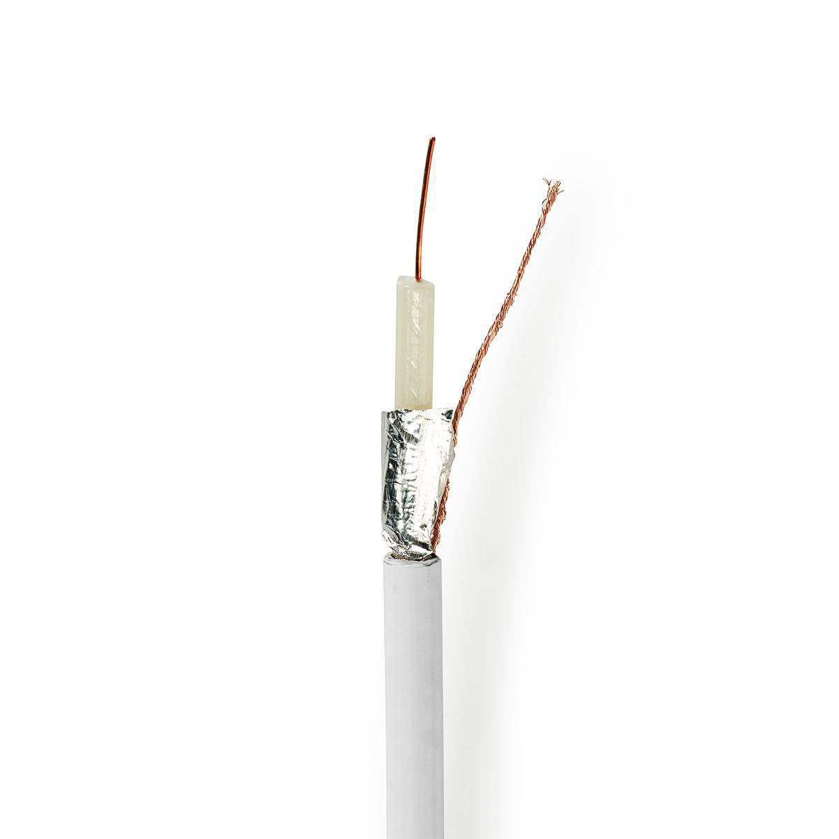 Cable Coaxial | 12 25,0 m Caja de Regalo Blanco