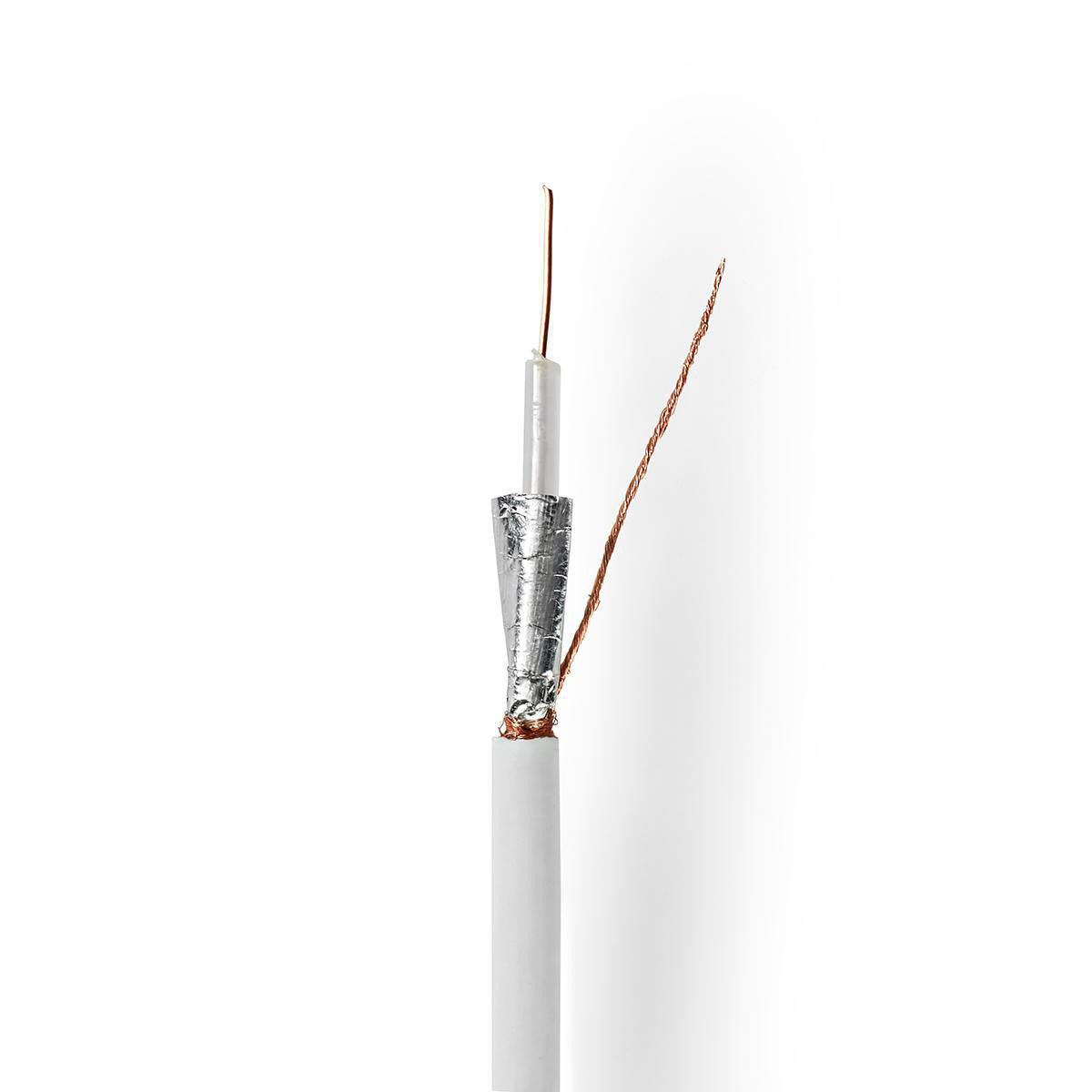 Cable Coaxial | Rg59u 25,0 m Caja de Regalo Blanco