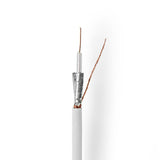 Cable Coaxial | Rg59u 25,0 m Caja de Regalo Blanco