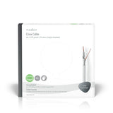 Cable Coaxial | Compatible con 4g/lte 25,0 m Caja de Regalo Blanco