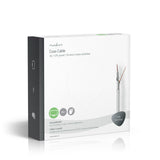 Cable Coaxial | Compatible con 4g/lte 25,0 m Caja de Regalo Blanco