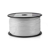 Cable Coaxial | Minicoaxial 100 m Carrete Blanco