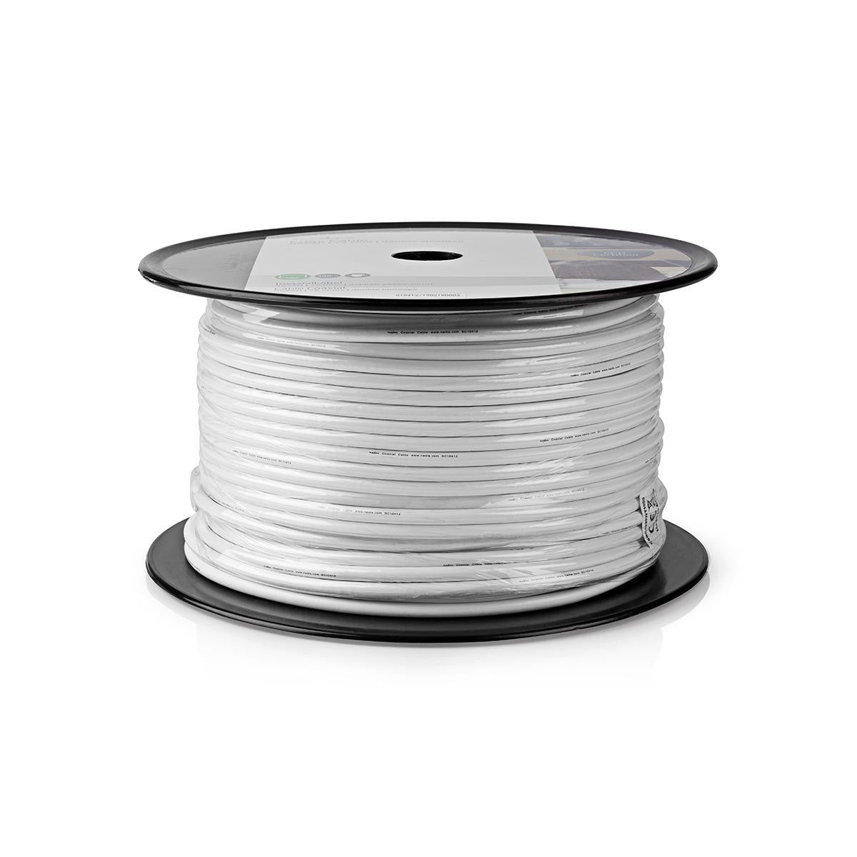 Cable Coaxial | Rg59u 100 m Carrete Blanco