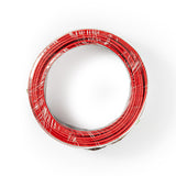 Cable de Altavoz | 2x 0.75 mm² CCA 15.0 m Redondo PVC Negro / Rojo Brida