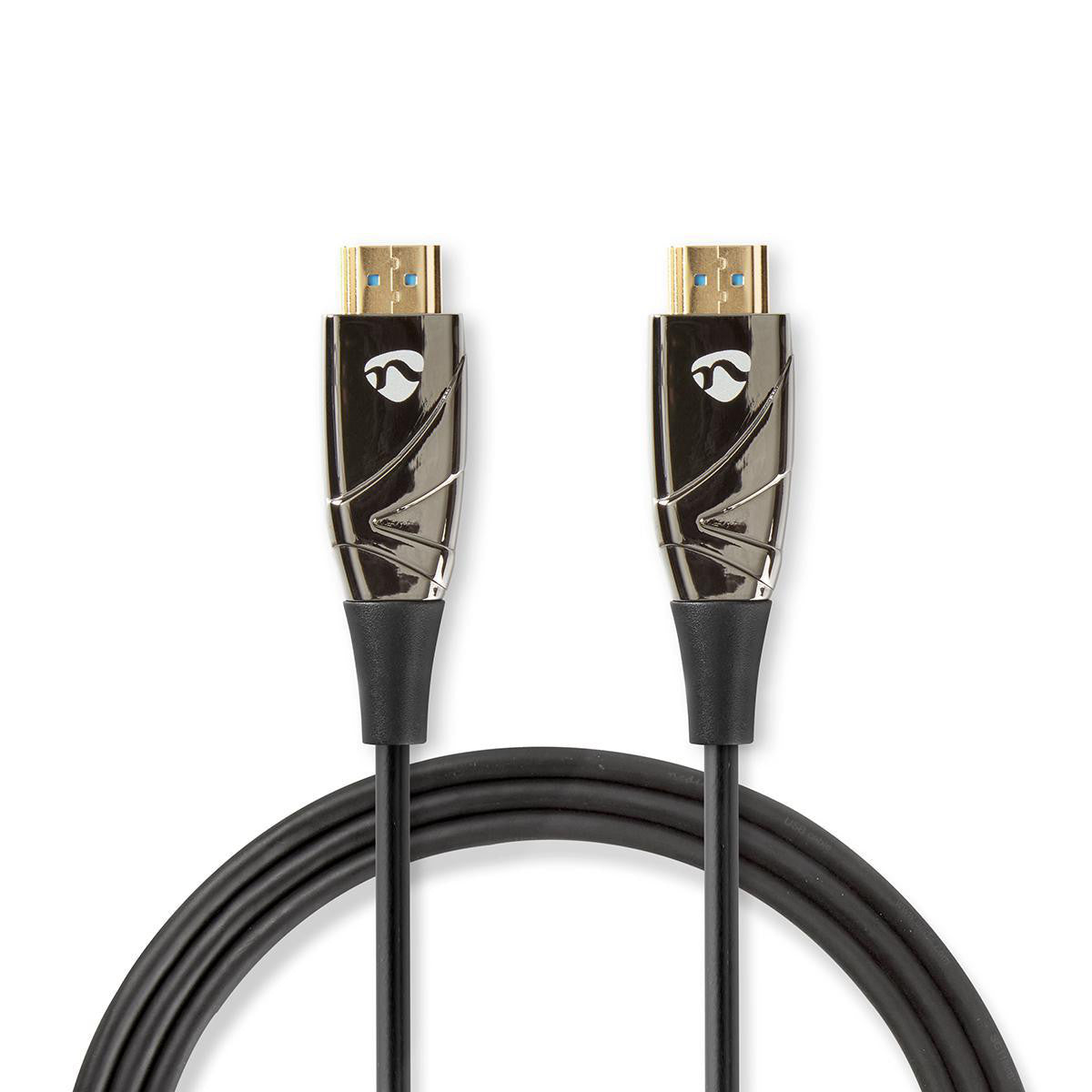 Cable High Speed Hdmi Óptico Activo con Ethernet | Conector 4K@60hz 18 Gbps 100.0 m Redondo PVC Negro