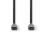 Cable High Speed Hdmi Óptico Activo con Ethernet | Conector 4K@60hz 18 Gbps 100.0 m Redondo PVC Negro