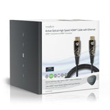 Cable High Speed Hdmi? Óptico Activo con Ethernet | Conector 4K@60hz 18 Gbps 150.0 m Redondo PVC Negro Caja Cartón Hdmi