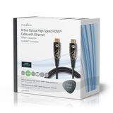 Cable High Speed Hdmi Óptico Activo con Ethernet | Conector 4K@60hz 18 Gbps 40.0 m Redondo PVC Negro Caja Cartón