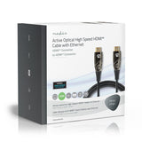 Cable High Speed Hdmi Óptico Activo con Ethernet | Conector 4K@60hz 18 Gbps 40.0 m Redondo PVC Negro Caja Cartón