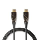 Cable High Speed Hdmi? Óptico Activo con Ethernet | Conector 4K@60hz 18 Gbps 75.0 m Redondo PVC Negro Caja Cartón