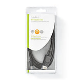 Cable Mini Displayport | 1.4 Macho 48 Gbps Niquelado 2.00 m Redondo PVC Negro Blíster Cables