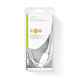 Cable Mini Displayport | 1.4 Macho 48 Gbps Niquelado 2.00 m Redondo PVC Blanco Blíster Cables