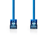 Cable Cat6a | Sf/utp Rj45 (8p8c) Macho 0.50 m Redondo PVC Lszh Azul Bolsa Polybag