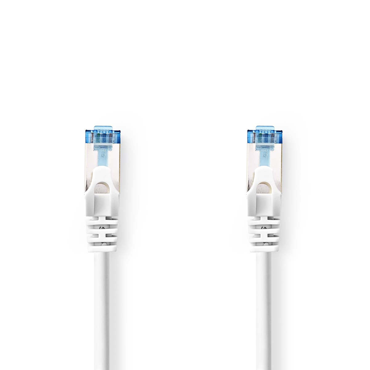 Cable Cat6a | Sf/utp Rj45 (8p8c) Macho 5.00 m Redondo PVC Lszh Blanco Bolsa Polybag Cables