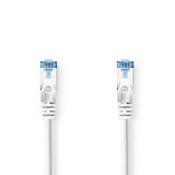 Cable Cat6a | Sf/utp Rj45 (8p8c) Macho 5.00 m Redondo PVC Lszh Blanco Bolsa Polybag Cables