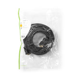 Cable DVI | Dvi-d 24 + 1-pin Macho 2560x1600 Niquelado 10.0 m PVC Negro Bolsa Polybag